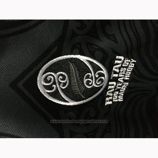 Camiseta Nueva Zelandia All Blacks Maori Rugby 100th Conmemorative
